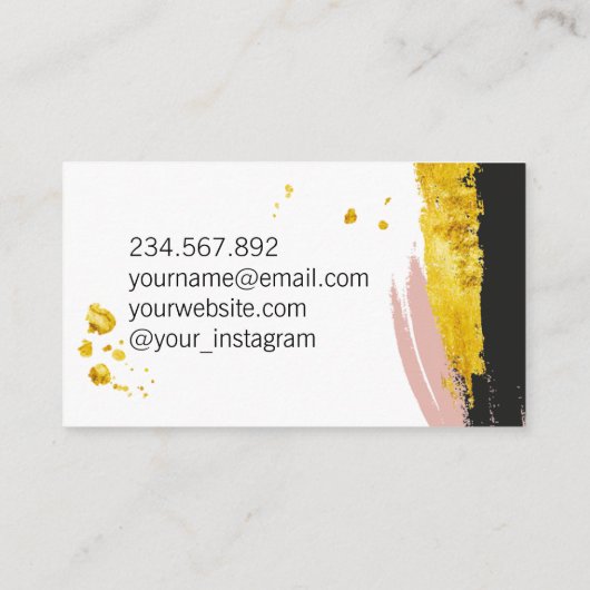 Abstrakte Bürsten-Anschlag-Geschäfts-Karte Visitenkarte (Rückseite)