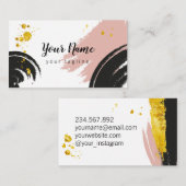 Abstrakte Bürsten-Anschlag-Geschäfts-Karte Visitenkarte (Vorne/Hinten)