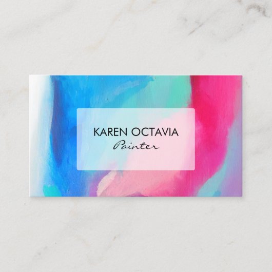 Abstrakte Business Card Visitenkarte (Vorderseite)