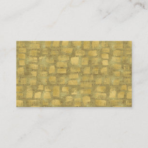 Abstrakte Business Cards für moderne Kunst - Gold  Visitenkarte