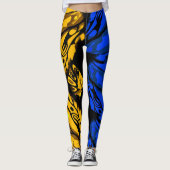 Abstrakte Butterfly 2 Farben Leggings (Vorderseite)