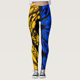 Abstrakte Butterfly 2 Farben Leggings