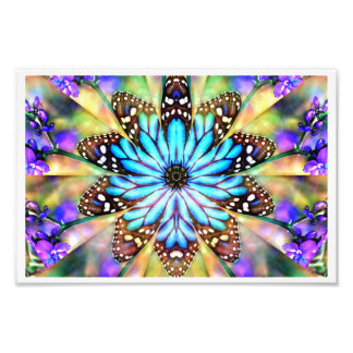 Abstrakte Butterfly-Blume Fotodruck