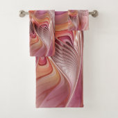 Abstrakte Butterfly Farbenfrohe Fantasie Fraktal K Badhandtuch Set (Insitu)