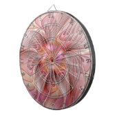 Abstrakte Butterfly Farbenfrohe Fantasie Fraktal K Dartscheibe (Vorderseite rechts)