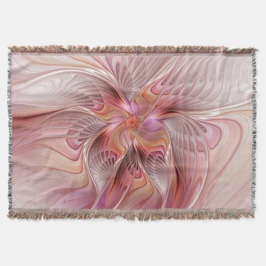 Abstrakte Butterfly Farbenfrohe Fantasie Fraktal K Decke (Vorderseite)