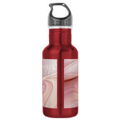 Abstrakte Butterfly Farbenfrohe Fantasie Fraktal K Edelstahlflasche (Rückseite)