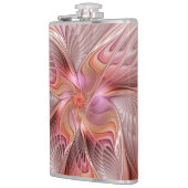 Abstrakte Butterfly Farbenfrohe Fantasie Fraktal K Flachmann (Links)