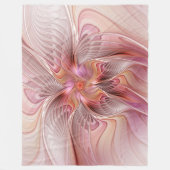Abstrakte Butterfly Farbenfrohe Fantasie Fraktal K Fleecedecke (Vorderseite)