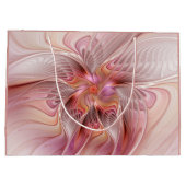 Abstrakte Butterfly Farbenfrohe Fantasie Fraktal K Große Geschenktüte (Rückseite)