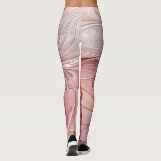 Abstrakte Butterfly Farbenfrohe Fantasie Fraktal K Leggings (Rückseite)