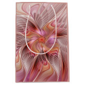 Abstrakte Butterfly Farbenfrohe Fantasie Fraktal K Mittlere Geschenktüte (Vorderseite)