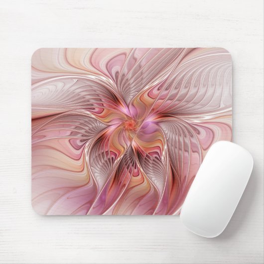 Abstrakte Butterfly Farbenfrohe Fantasie Fraktal K Mousepad (Mit Mouse)
