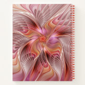 Abstrakte Butterfly Farbenfrohe Fantasie Fraktal K Notizblock (Rückseite)