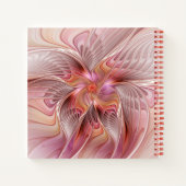 Abstrakte Butterfly Farbenfrohe Fantasie Fraktal K Notizblock (Rückseite)