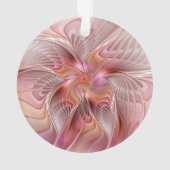 Abstrakte Butterfly Farbenfrohe Fantasie Fraktal K Ornament (Rückseite)