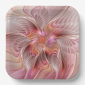 Abstrakte Butterfly Farbenfrohe Fantasie Fraktal K Pappteller (Vorderseite)