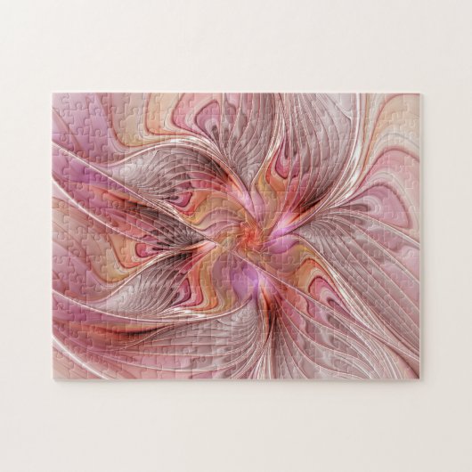 Abstrakte Butterfly Farbenfrohe Fantasie Fraktal K Puzzle (Horizontal)