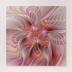 Abstrakte Butterfly Farbenfrohe Fantasie Fraktal K Puzzle