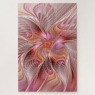 Abstrakte Butterfly Farbenfrohe Fantasie Fraktal K Puzzle