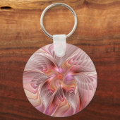 Abstrakte Butterfly Farbenfrohe Fantasie Fraktal K Schlüsselanhänger (Vorderseite)