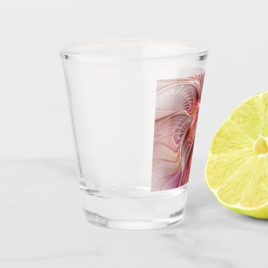 Abstrakte Butterfly Farbenfrohe Fantasie Fraktal K Schnapsglas (Links)