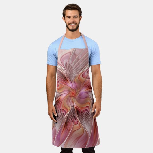 Abstrakte Butterfly Farbenfrohe Fantasie Fraktal K Schürze (Getragen)