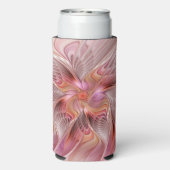 Abstrakte Butterfly Farbenfrohe Fantasie Fraktal K Selters Dosenkühler (Seltzer Rückseite)