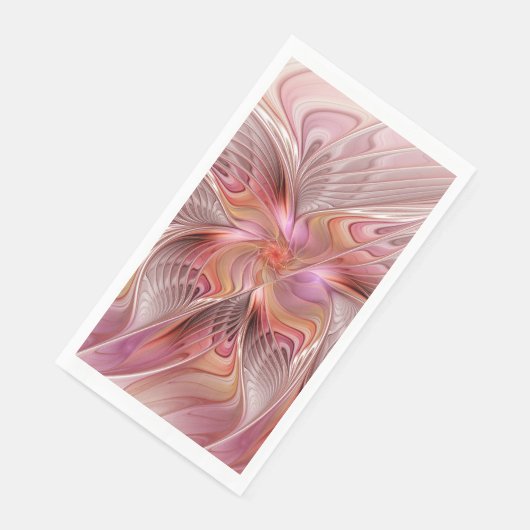 Abstrakte Butterfly Farbenfrohe Fantasie Fraktal K Serviette (Ecke)