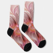 Abstrakte Butterfly Farbenfrohe Fantasie Fraktal K Socken (Rechts)