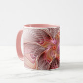 Abstrakte Butterfly Farbenfrohe Fantasie Fraktal K Tasse (Vorderseite Links)