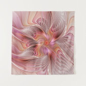 Abstrakte Butterfly Farbenfrohe Fantasie Fraktal K Wandteppich (Vorderseite (Horizontal))