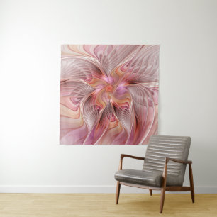 Abstrakte Butterfly Farbenfrohe Fantasie Fraktal K Wandteppich