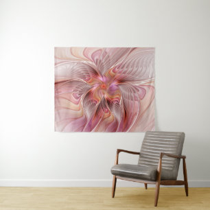 Abstrakte Butterfly Farbenfrohe Fantasie Fraktal K Wandteppich