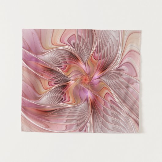 Abstrakte Butterfly Farbenfrohe Fantasie Fraktal K Wandteppich (Vorderseite (Horizontal))