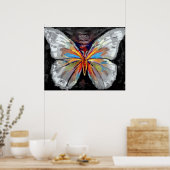 Abstrakte Butterfly-Malerei - Kunstdrucke Poster (Küche)