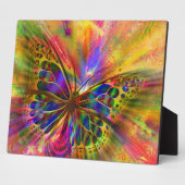 Abstrakte Butterfly Wasserfarbe Kunst Fotoplatte (Seite)