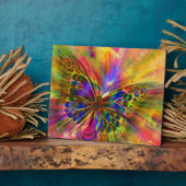 Abstrakte Butterfly Wasserfarbe Kunst Fotoplatte (Seite)