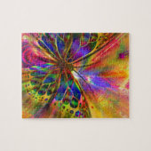 Abstrakte Butterfly Wasserfarbe Kunst Puzzle (Horizontal)