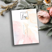 Abstrakte Button-Clip-Anzeige für das Logo "Wasser Visitenkarte