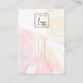 Abstrakte Button-Clip-Anzeige für das Logo "Wasser Visitenkarte (Vorderseite)