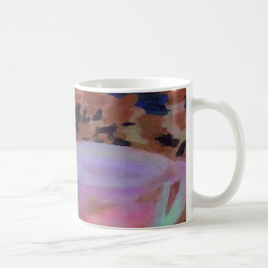 Abstrakte Café CricketDiane Kaffee-Kunst Kaffeetasse (Rechts)