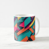 Abstrakte Camouflage Kaffeetasse (VorderseiteRechts)