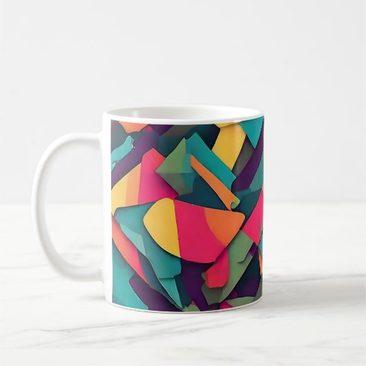 Abstrakte Camouflage Kaffeetasse (Links)