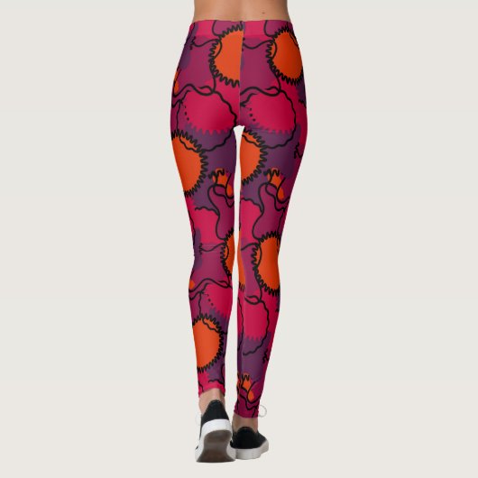 Abstrakte Camouflage Leggings (Rückseite)