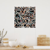 Abstrakte Camouflage Poster (Küche)