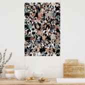 Abstrakte Camouflage Poster (Küche)