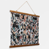 Abstrakte Camouflage Wandteppich Mit Holzrahmen (Gewinkelt)