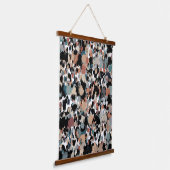 Abstrakte Camouflage Wandteppich Mit Holzrahmen (Gewinkelt)