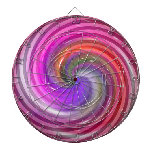 Abstrakte Candy Art 2 Dartscheibe (vorne)